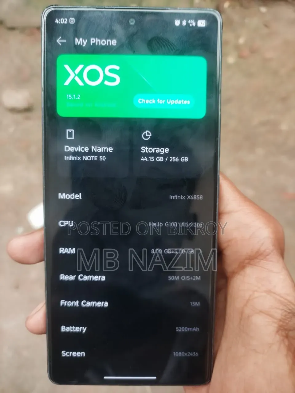 Infinix Note 50 4G 256 GB Black