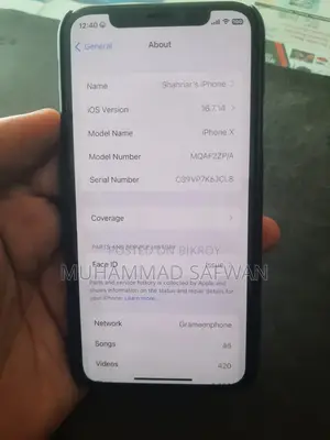 Apple iPhone X 256 GB Black