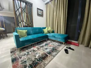Premium Teal L-Shaped Sectional Sofa