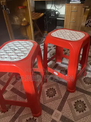 Rfl Net Stool High (Red) – Durable Polypropylene Plastic Sitting Stool