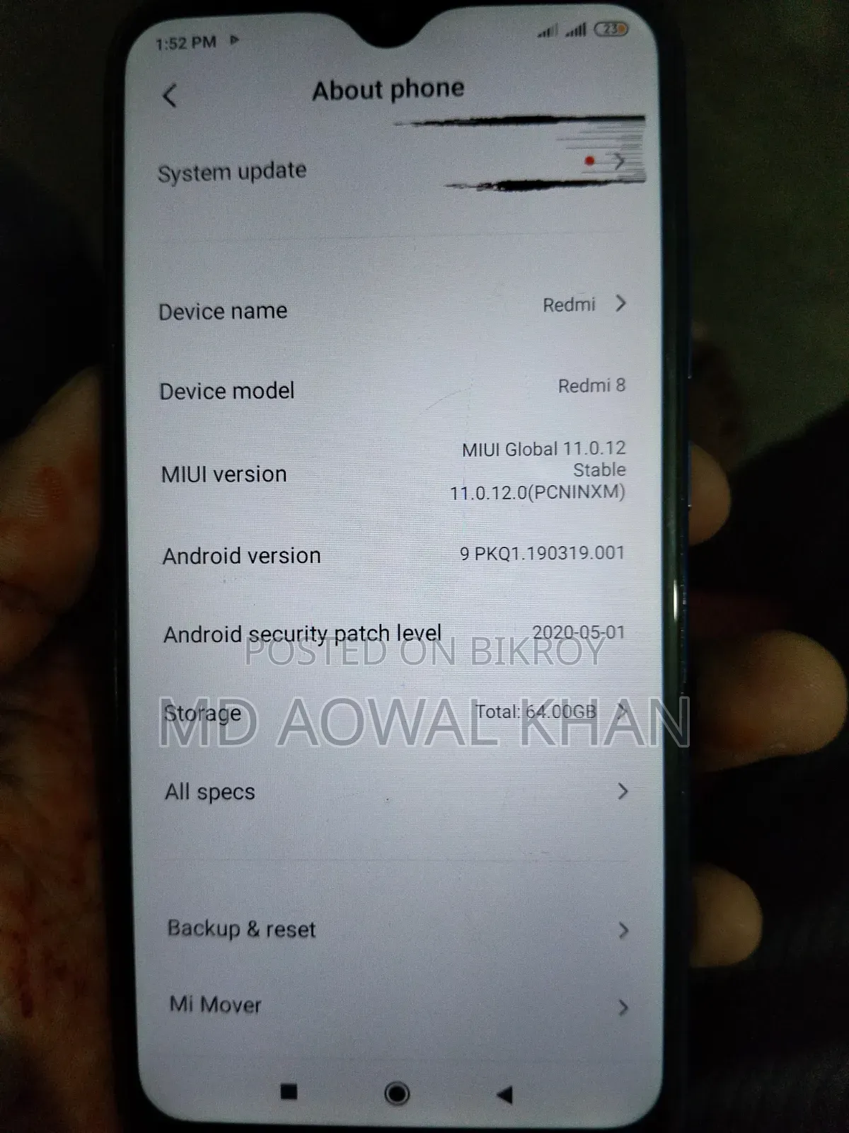 Xiaomi Redmi Note 8 64 GB Blue