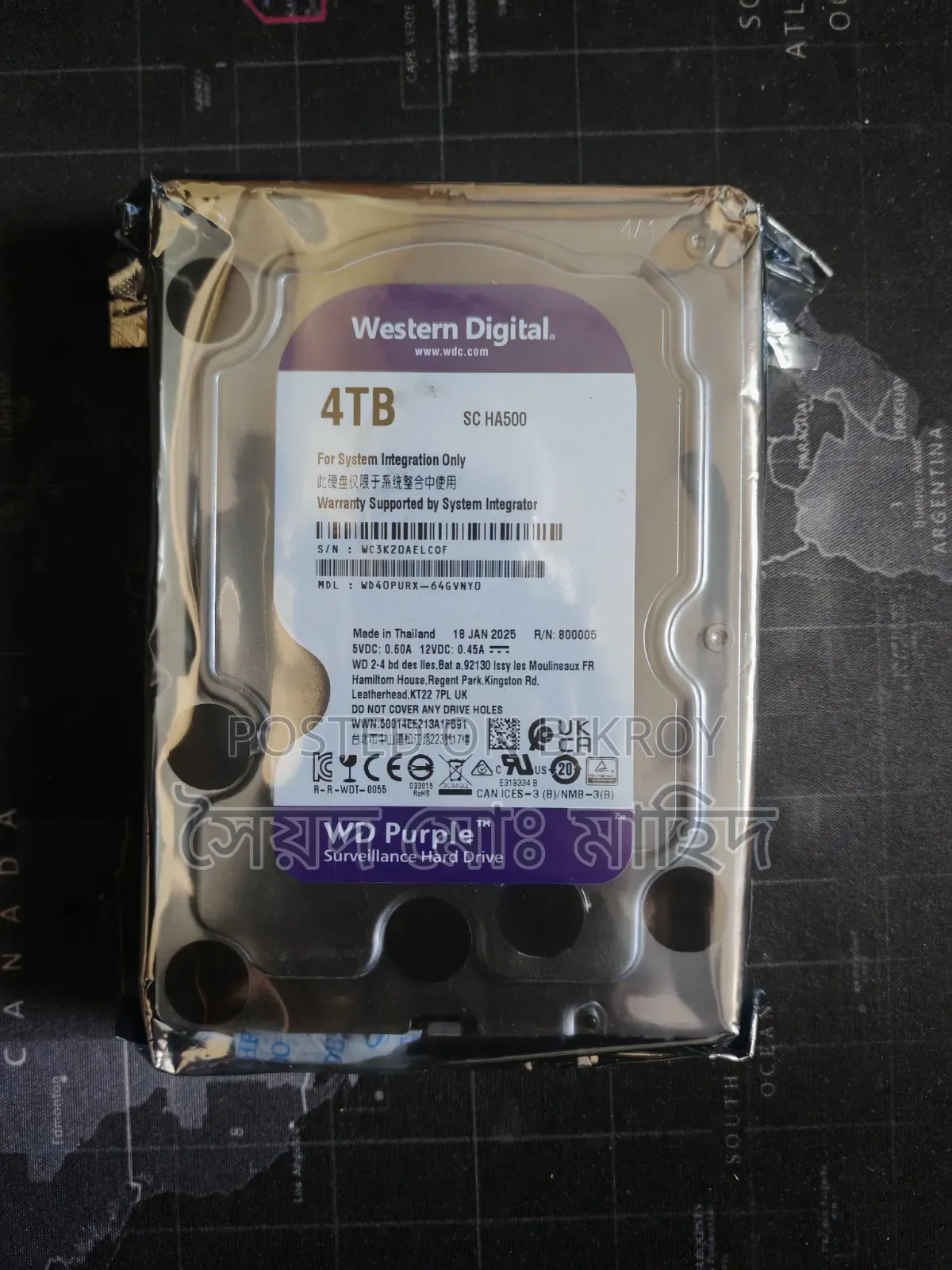Wd 4tb With Official 2years Warranty Intact