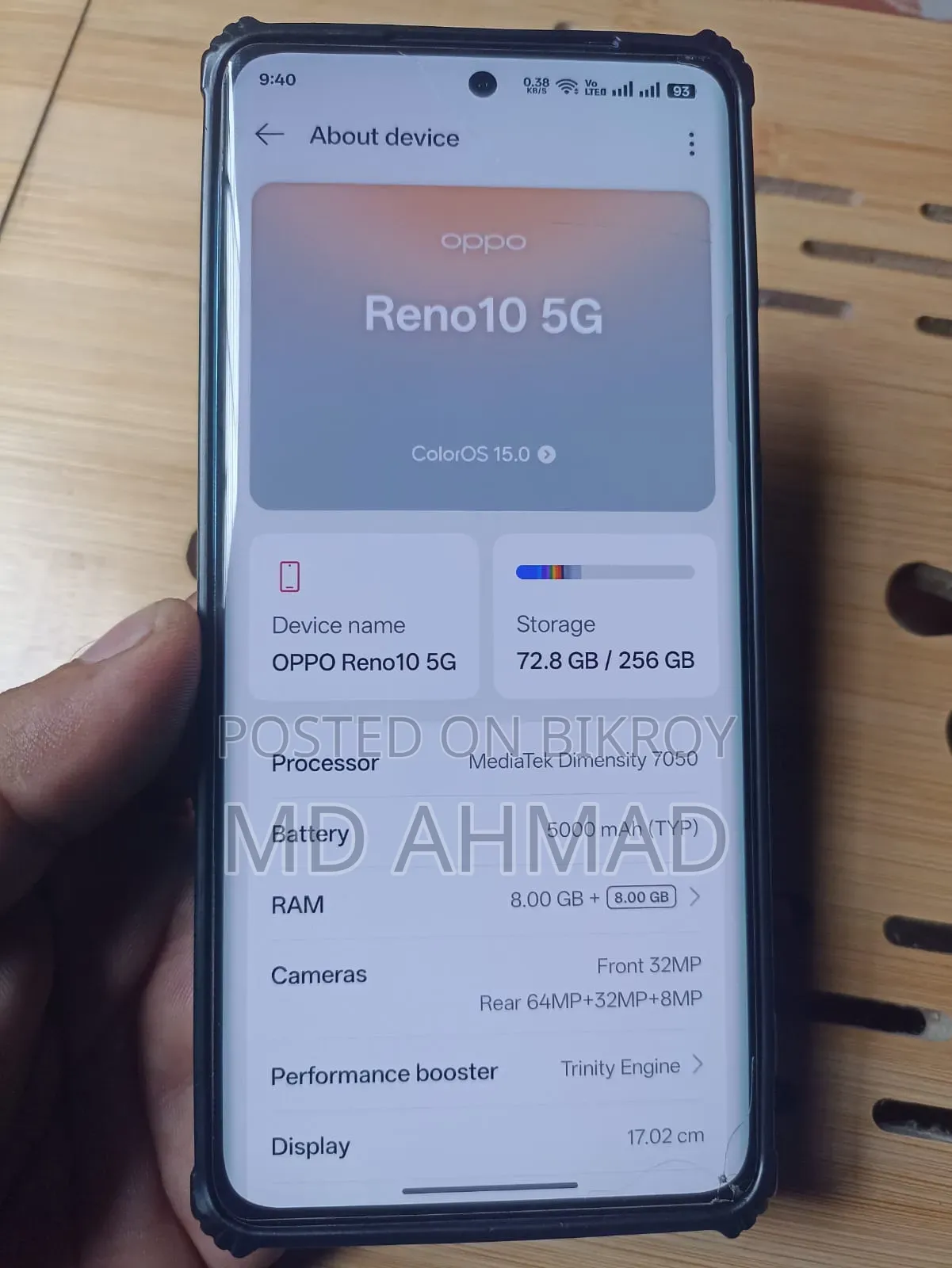 Oppo Reno 10 5G 256 GB Blue