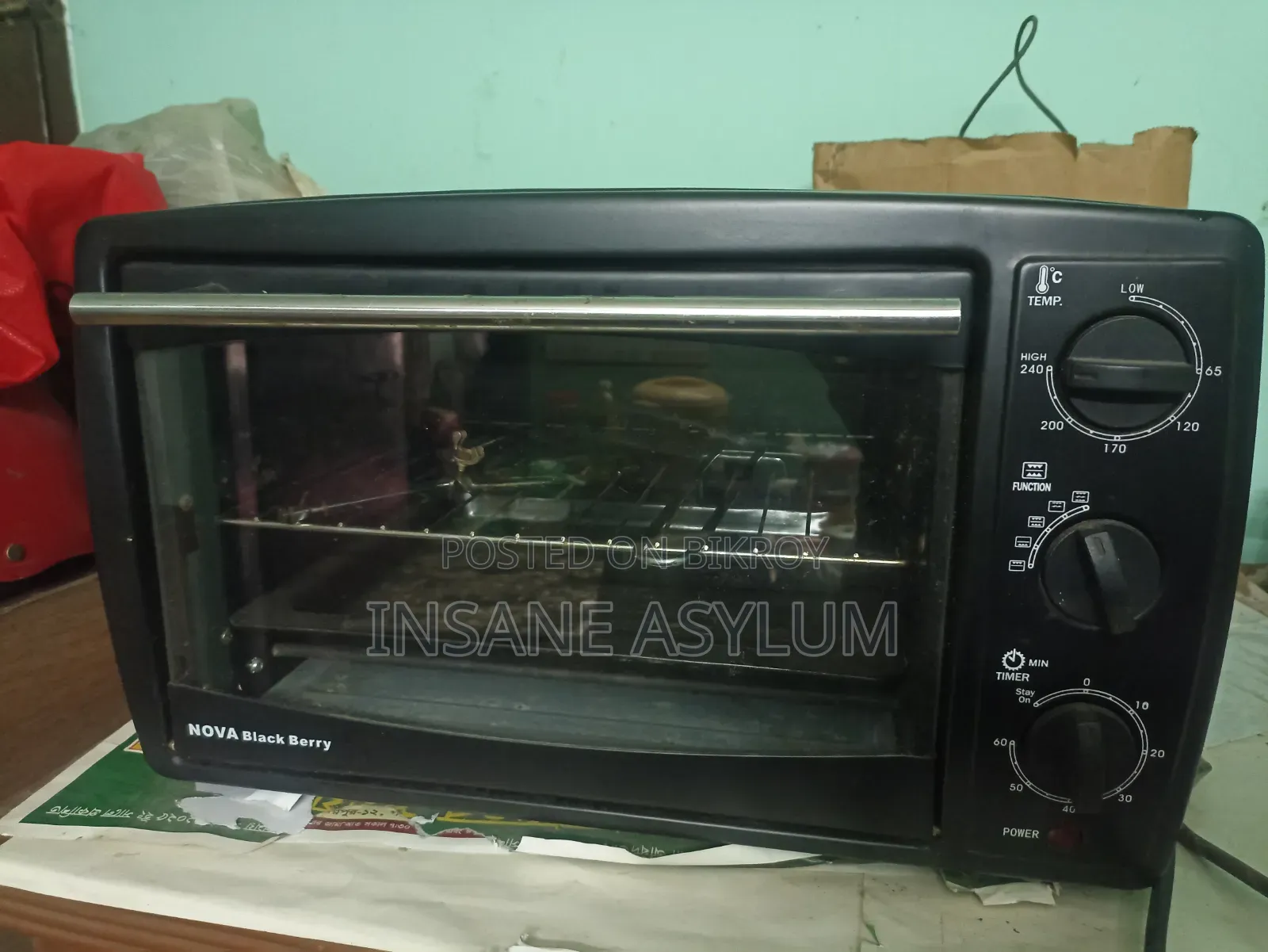 Nova Black Berry Electric Oven