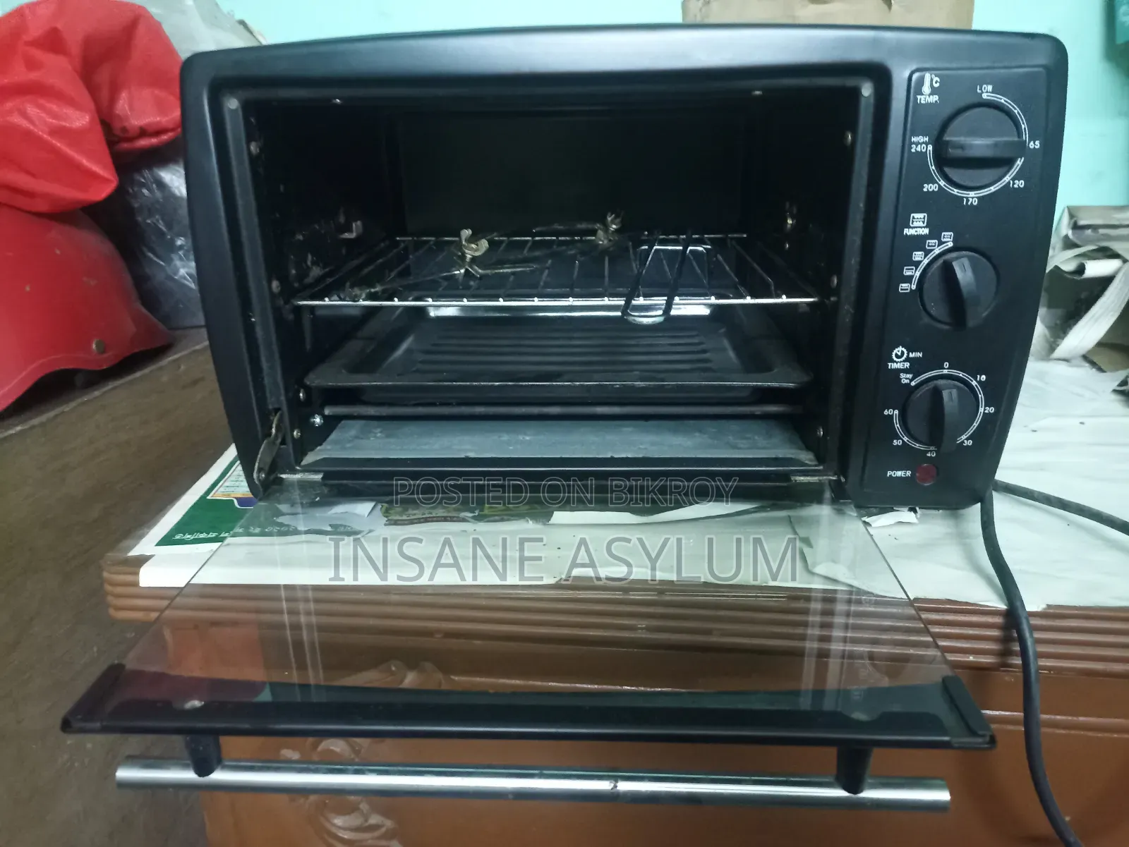 Nova Black Berry Electric Oven