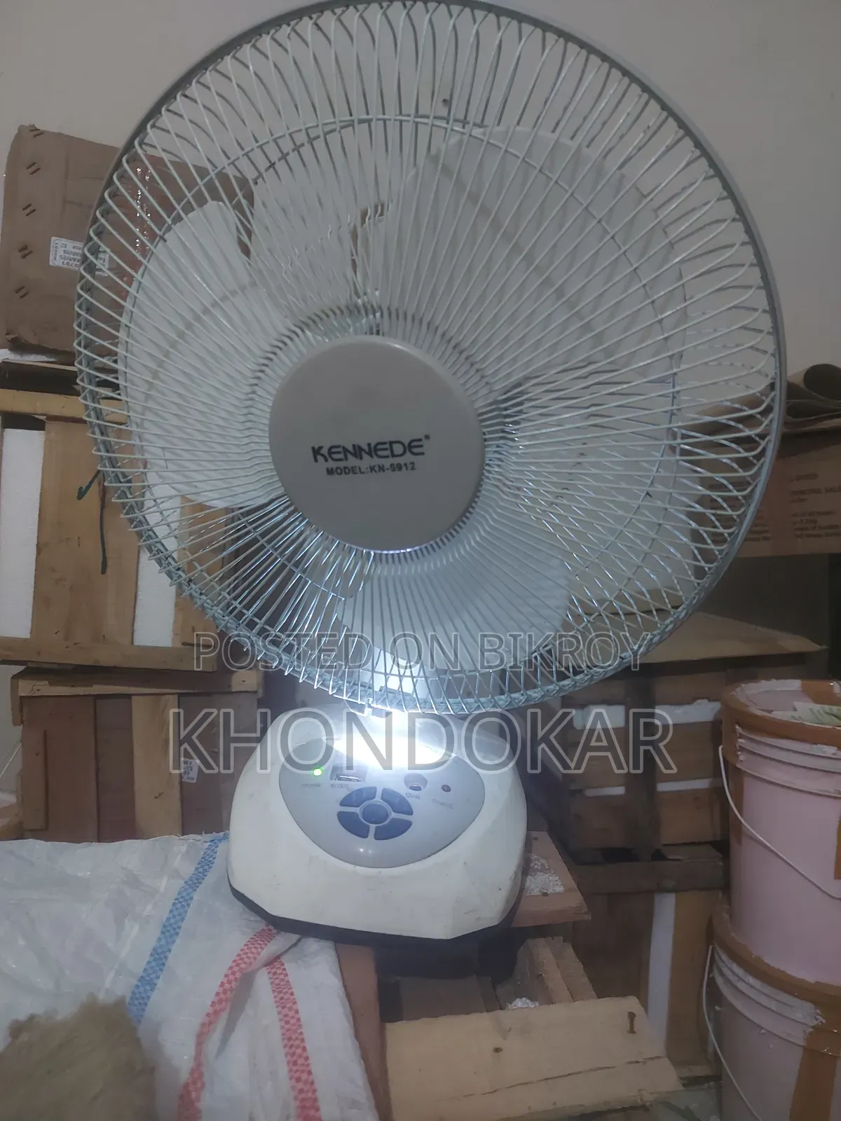 12-inch AC DC Rechargeable Fan