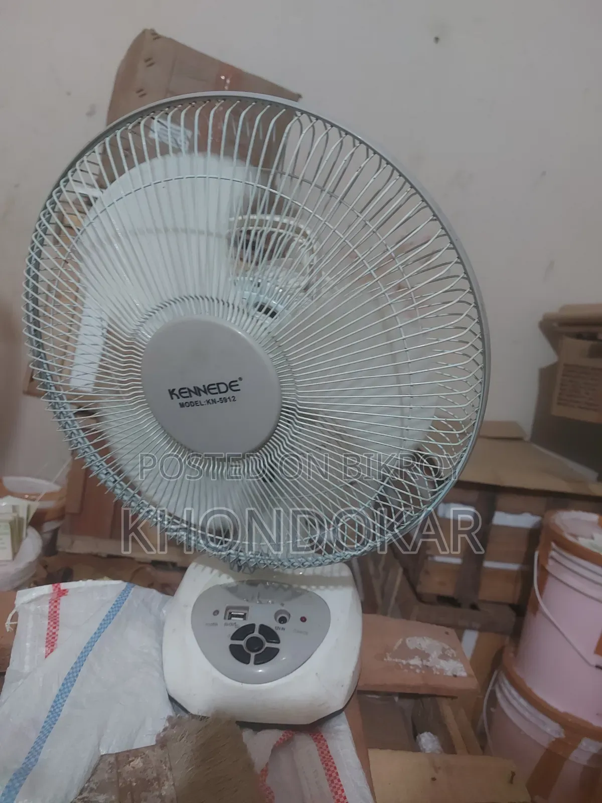 12-inch AC DC Rechargeable Fan