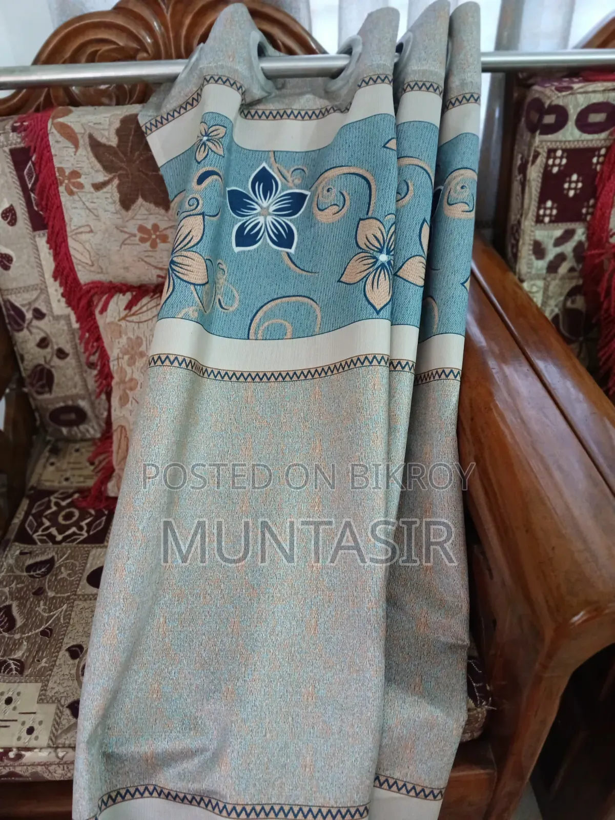 Synthetic Polyester Curtain Porda (6/4 Kuchi)