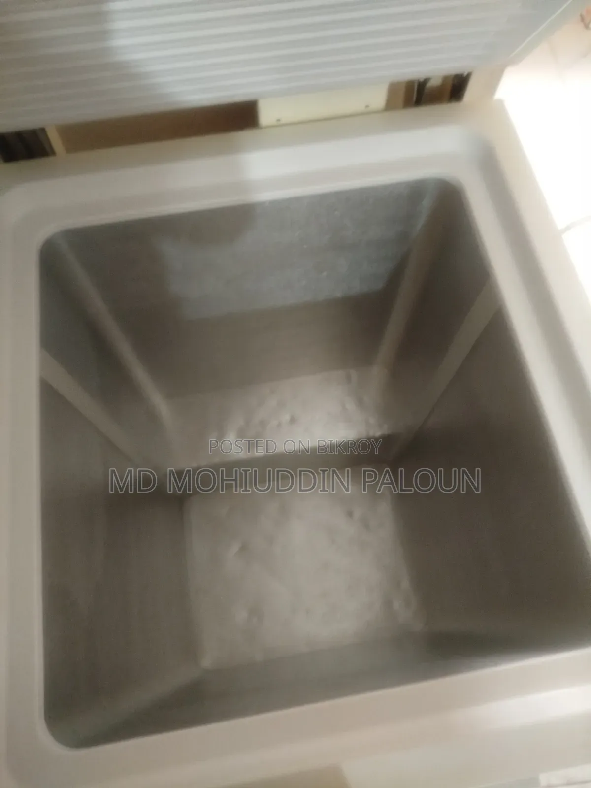 This deep fridge will be sold.