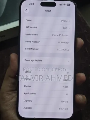 Apple iPhone 15 Pro Max 256 GB Black
