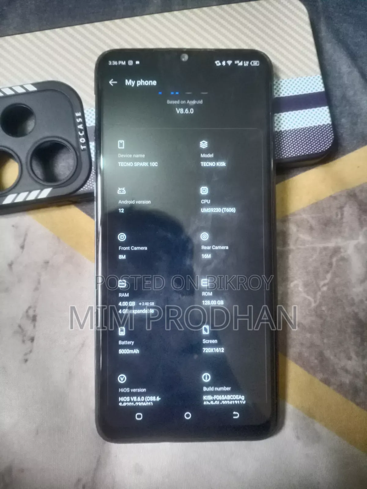 টেকনো স্পার্ক ১০সি ১২৮ জিবি ব্ল্যাক