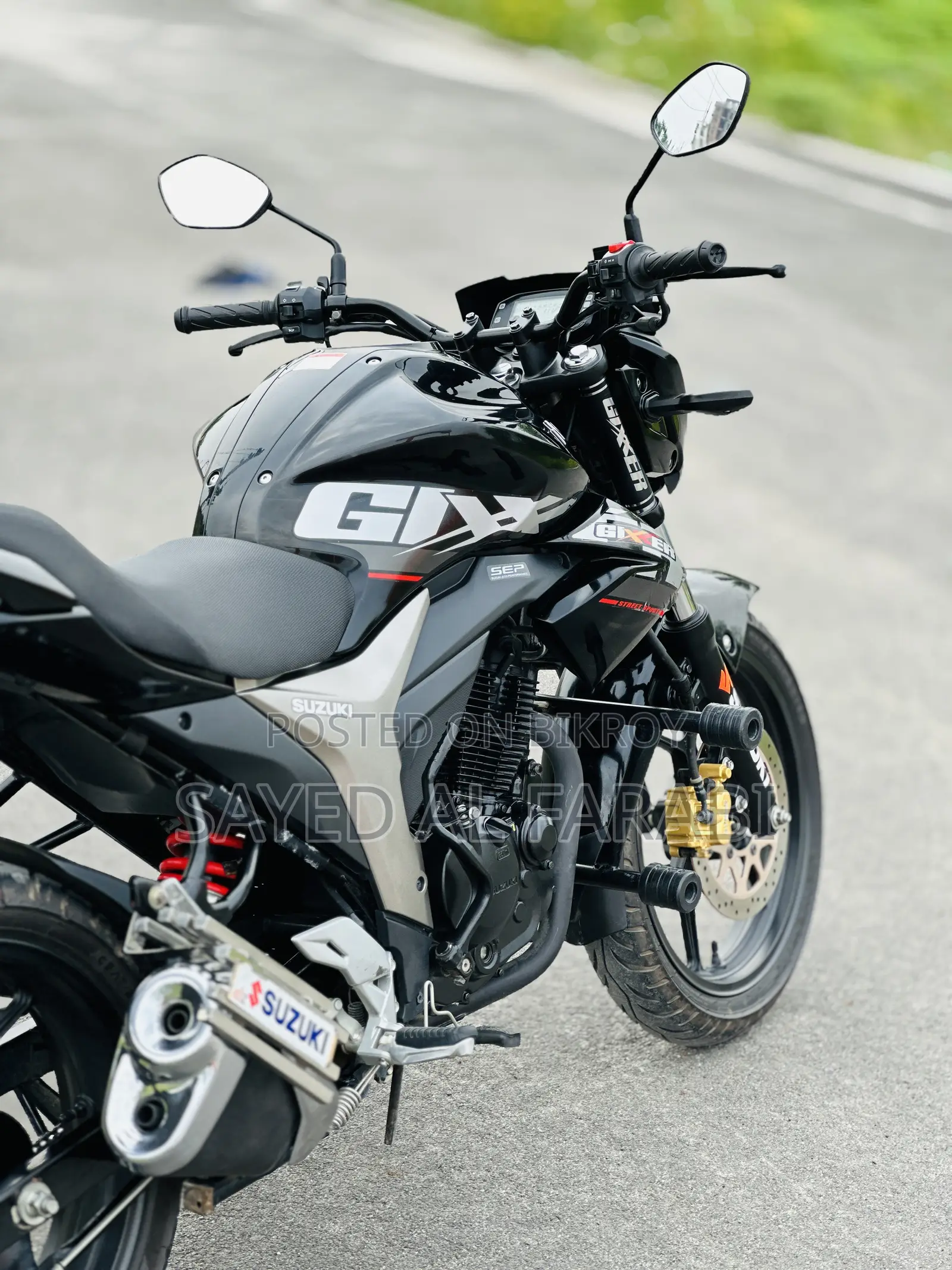 New Suzuki Gixxer Monotone 2025 Black