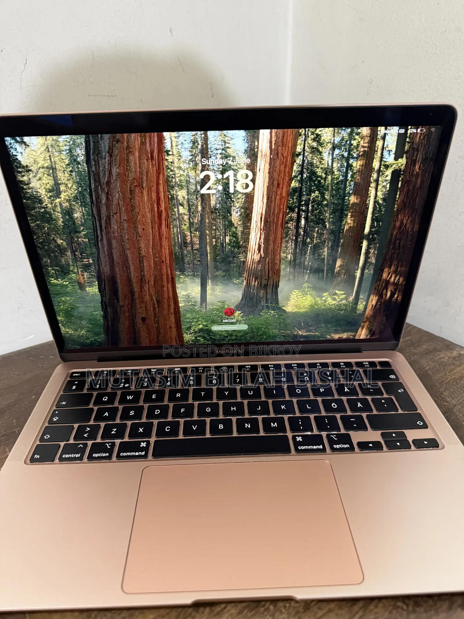 Laptop Apple MacBook Air 2020 8GB Intel SSD 256GB