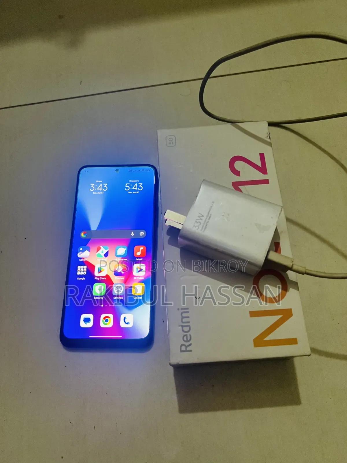 Xiaomi Redmi Note 12 5G 256 GB Black