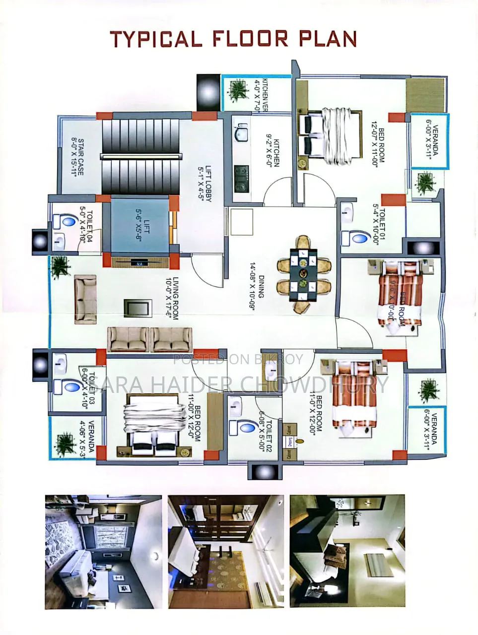 4 Bedroom Apartment in Dhanmondi for Sale