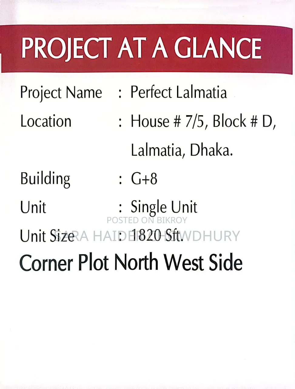 4 Bedroom Apartment in Dhanmondi for Sale
