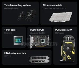 Peladn Rx 580 8g 256bit Dual Fans Gaming Graphics Card