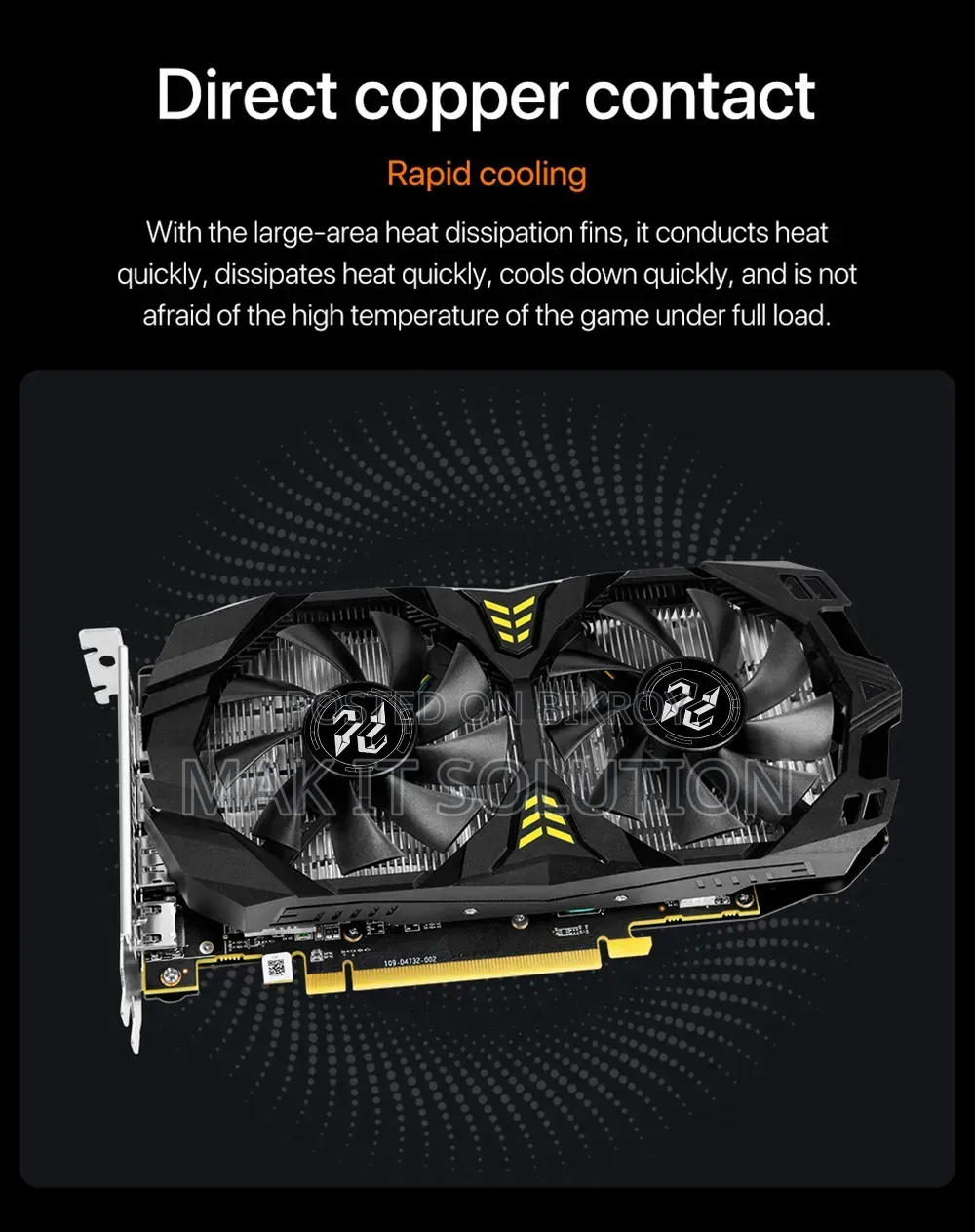 Peladn Rx 580 8g 256bit Dual Fans Gaming Graphics Card