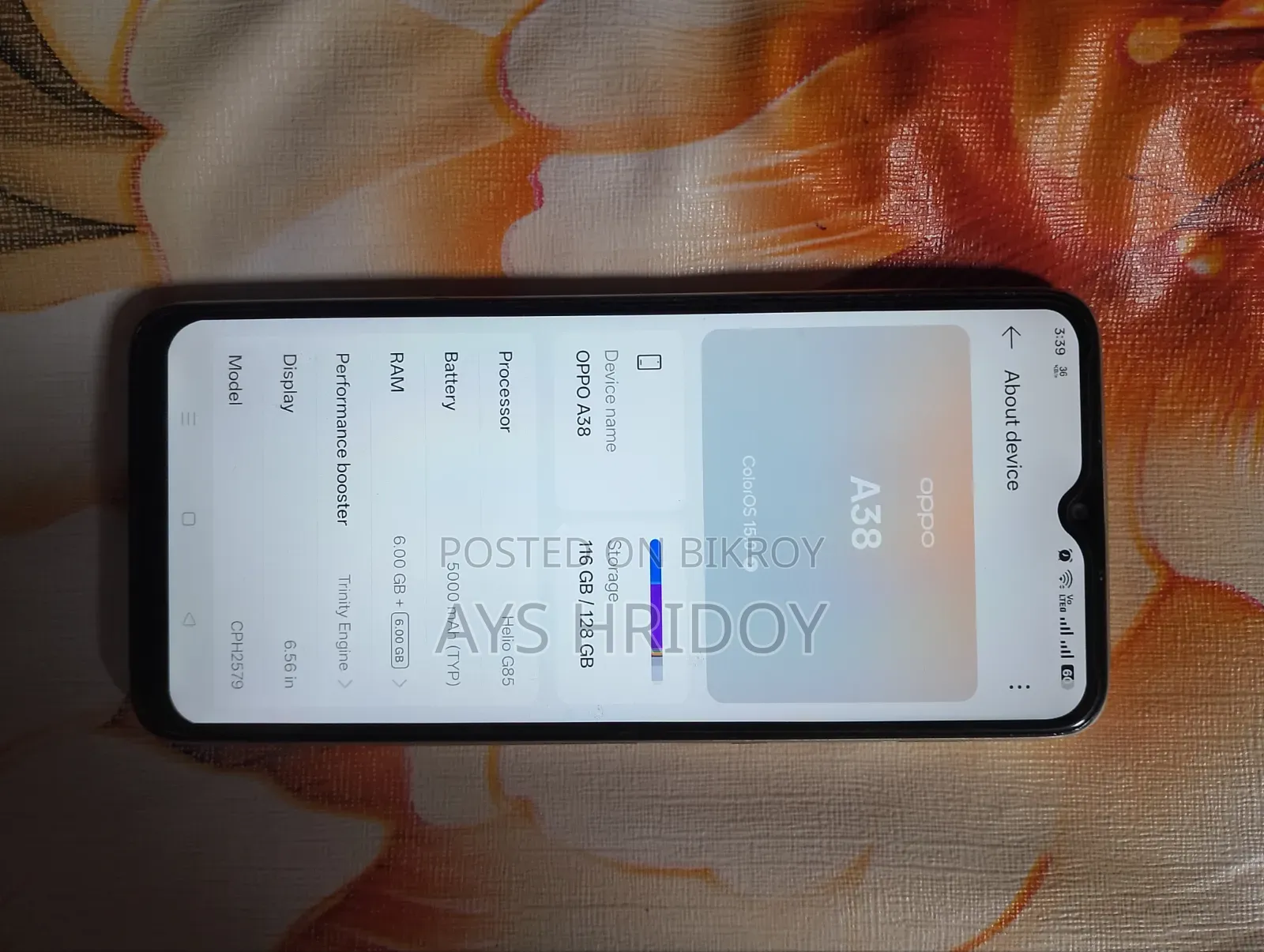 Oppo A38 128 GB Gold