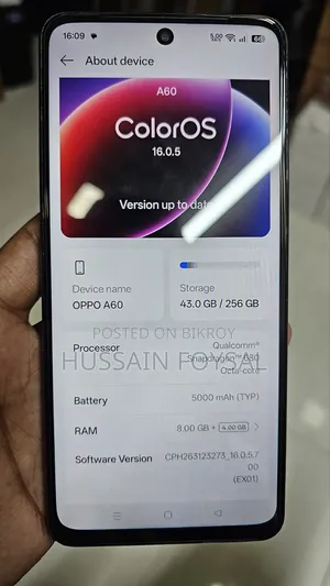 Oppo A60 256 GB Gray