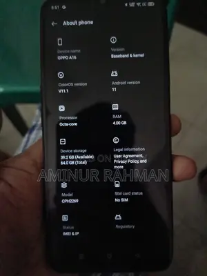 Oppo A16 64 GB Black
