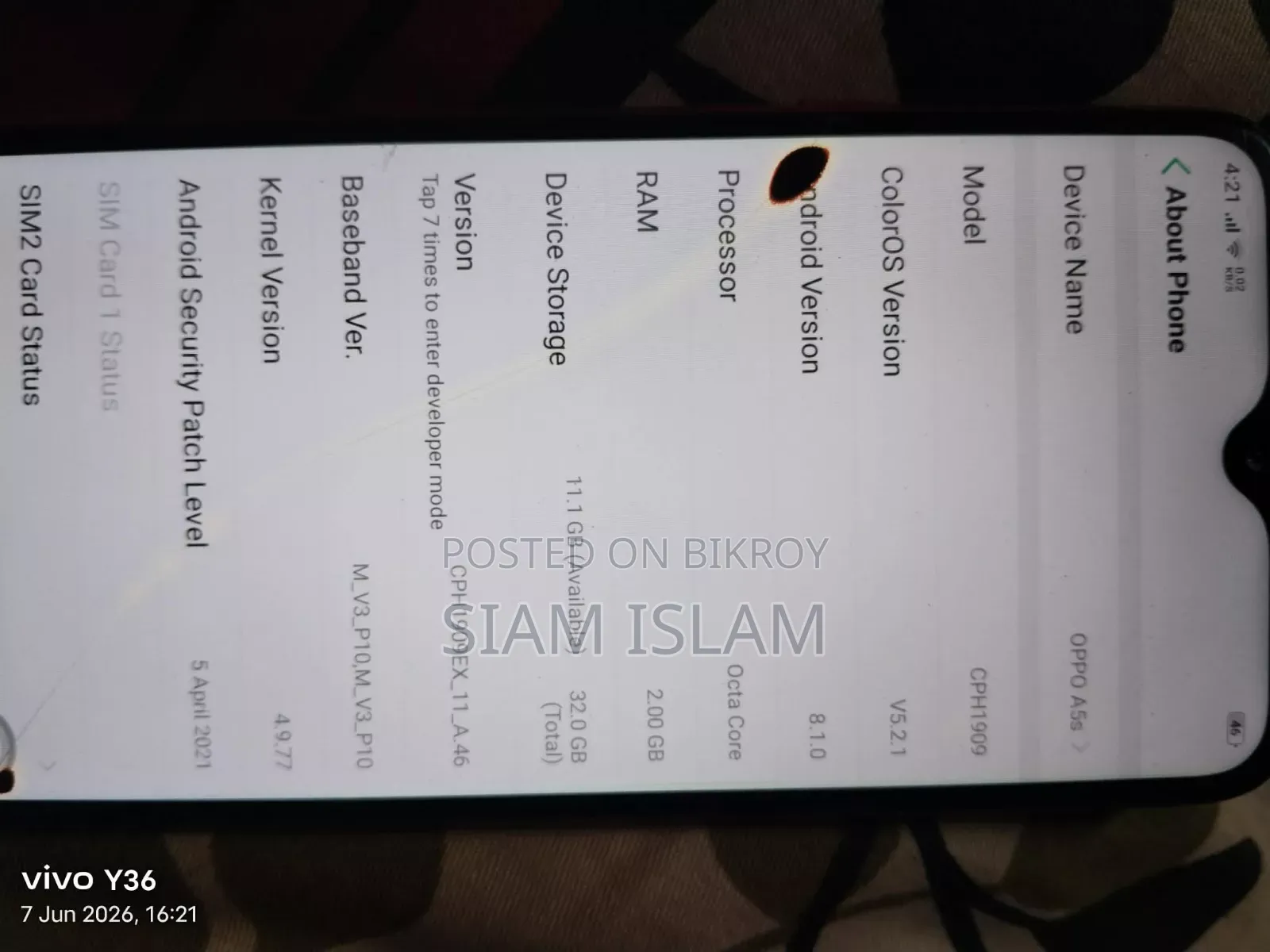 Oppo A5s (AX5s) 32 GB Red