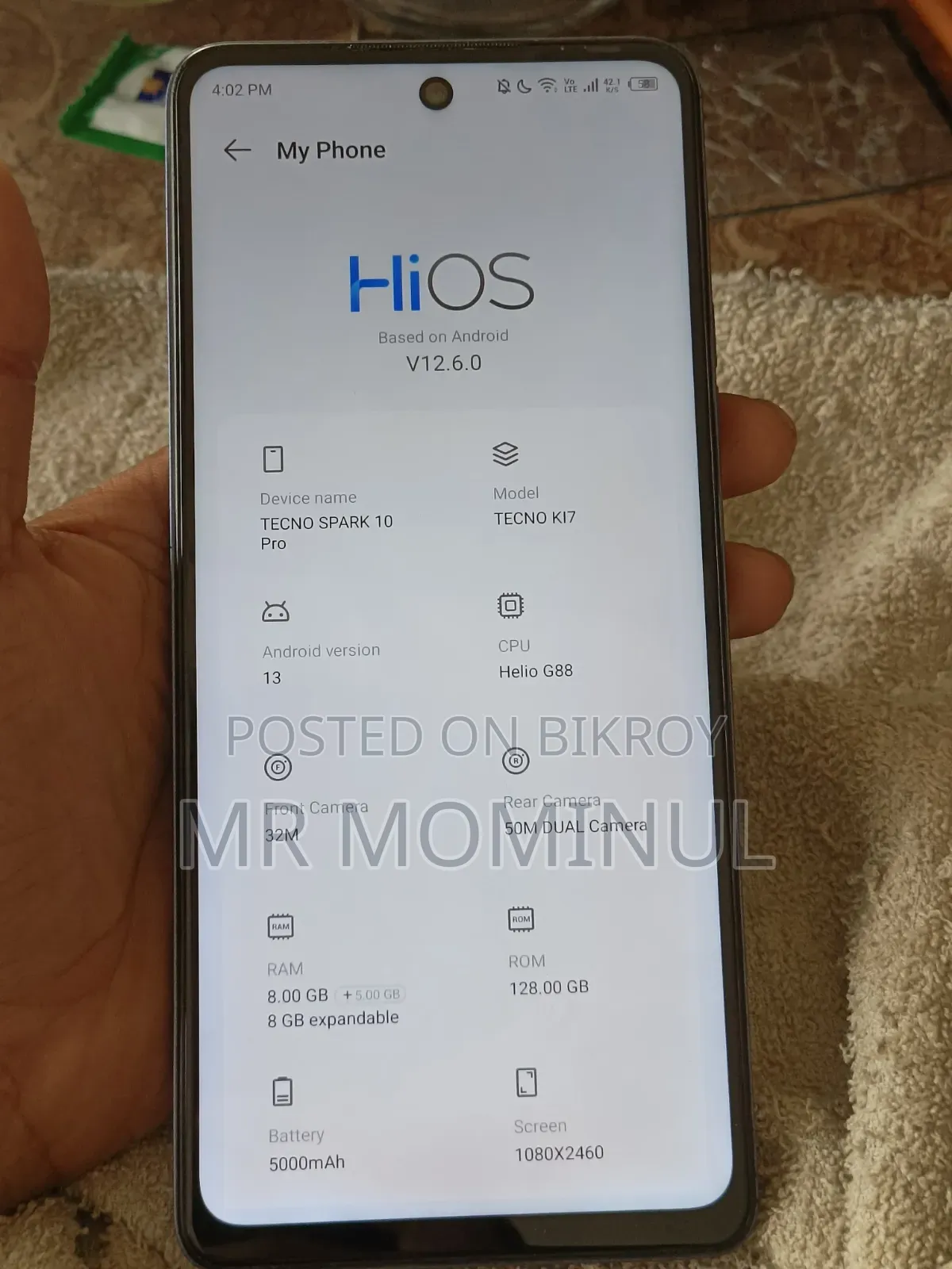Tecno Spark 10 Pro 128 GB Black