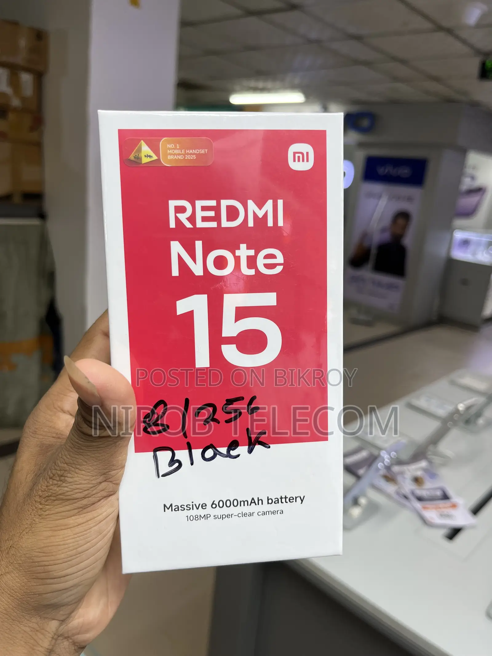 New Xiaomi Redmi Note 15 256 GB Black