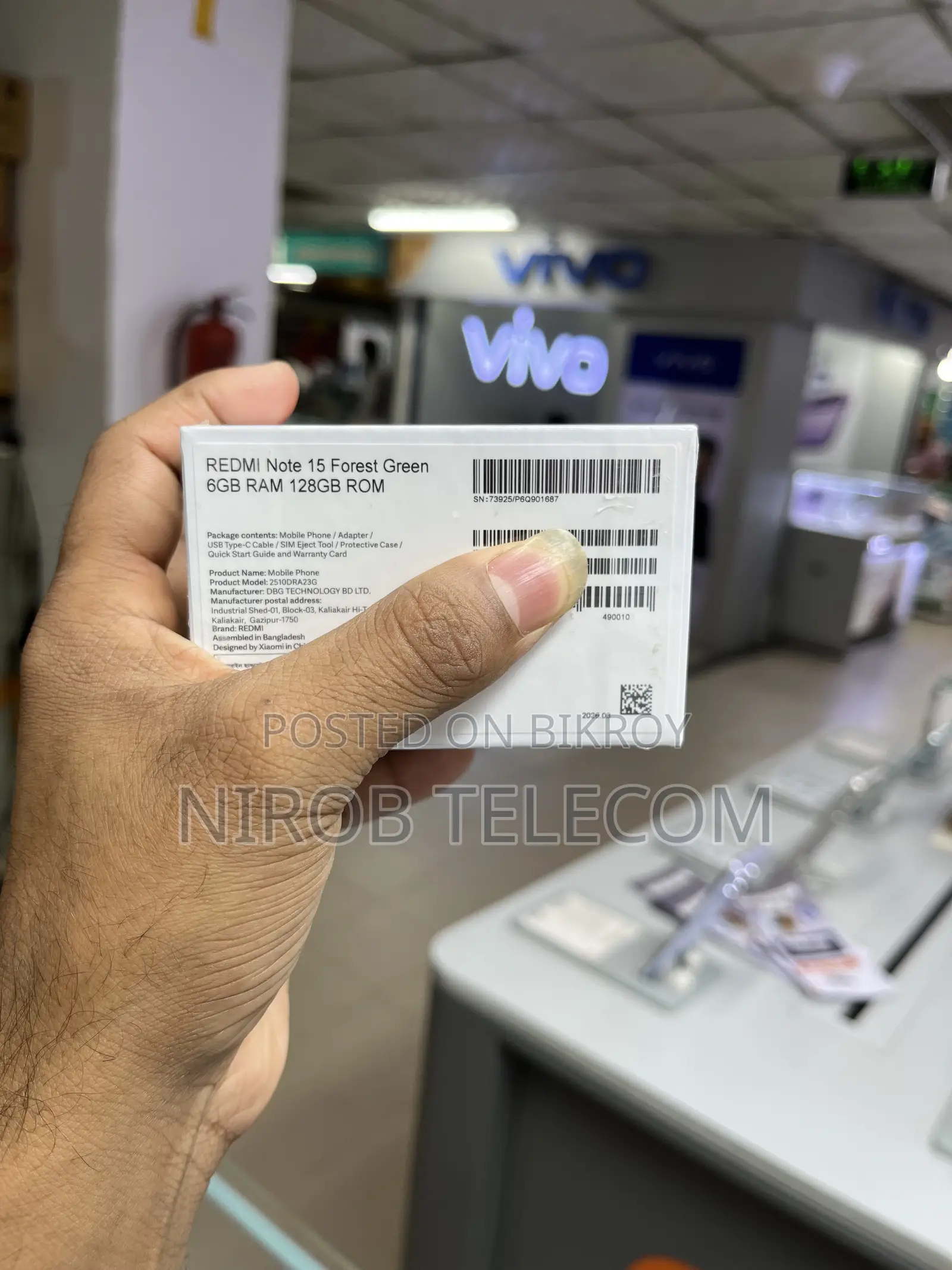 New Xiaomi Redmi Note 15 256 GB Black