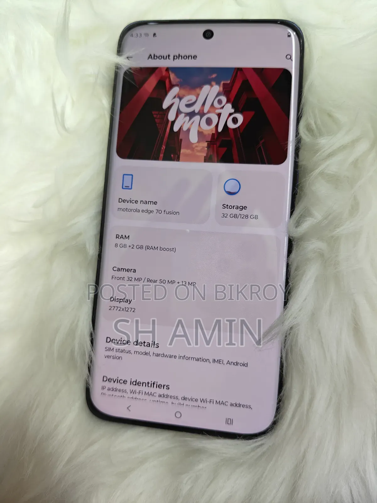 Motorola Edge 70 Fusion 128 GB Blue