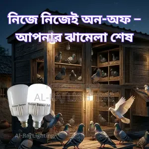 কবুতরের বাসায় মোশন সেন্সর এলইডি বাল্ব | অটো অন-অফ স্মার্ট লাইট