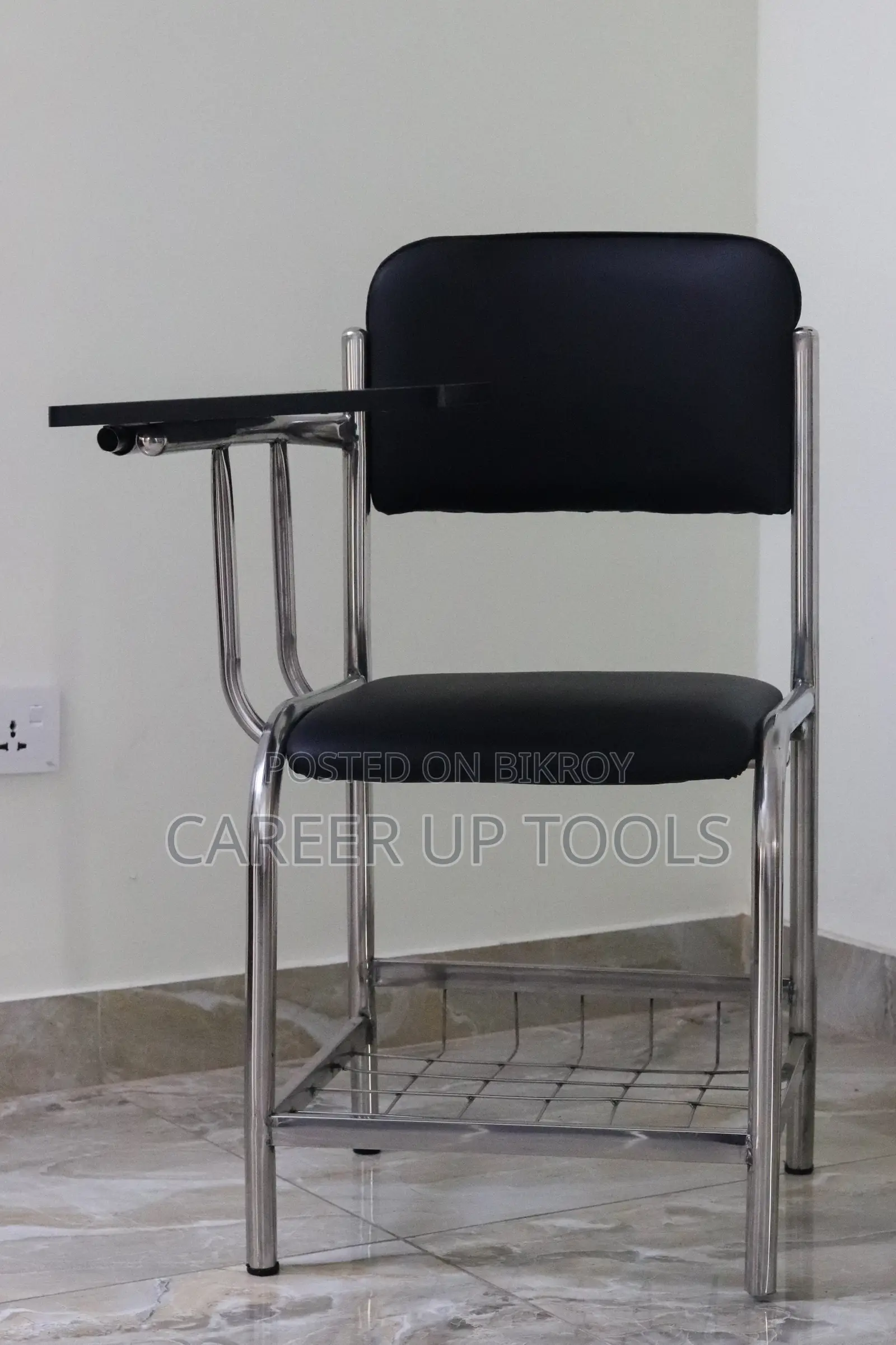 নতুন Ss স্টিল স্টুডেন্ট চেয়ার উইথ Writing Board | Unused | ১৭০০ টাকা