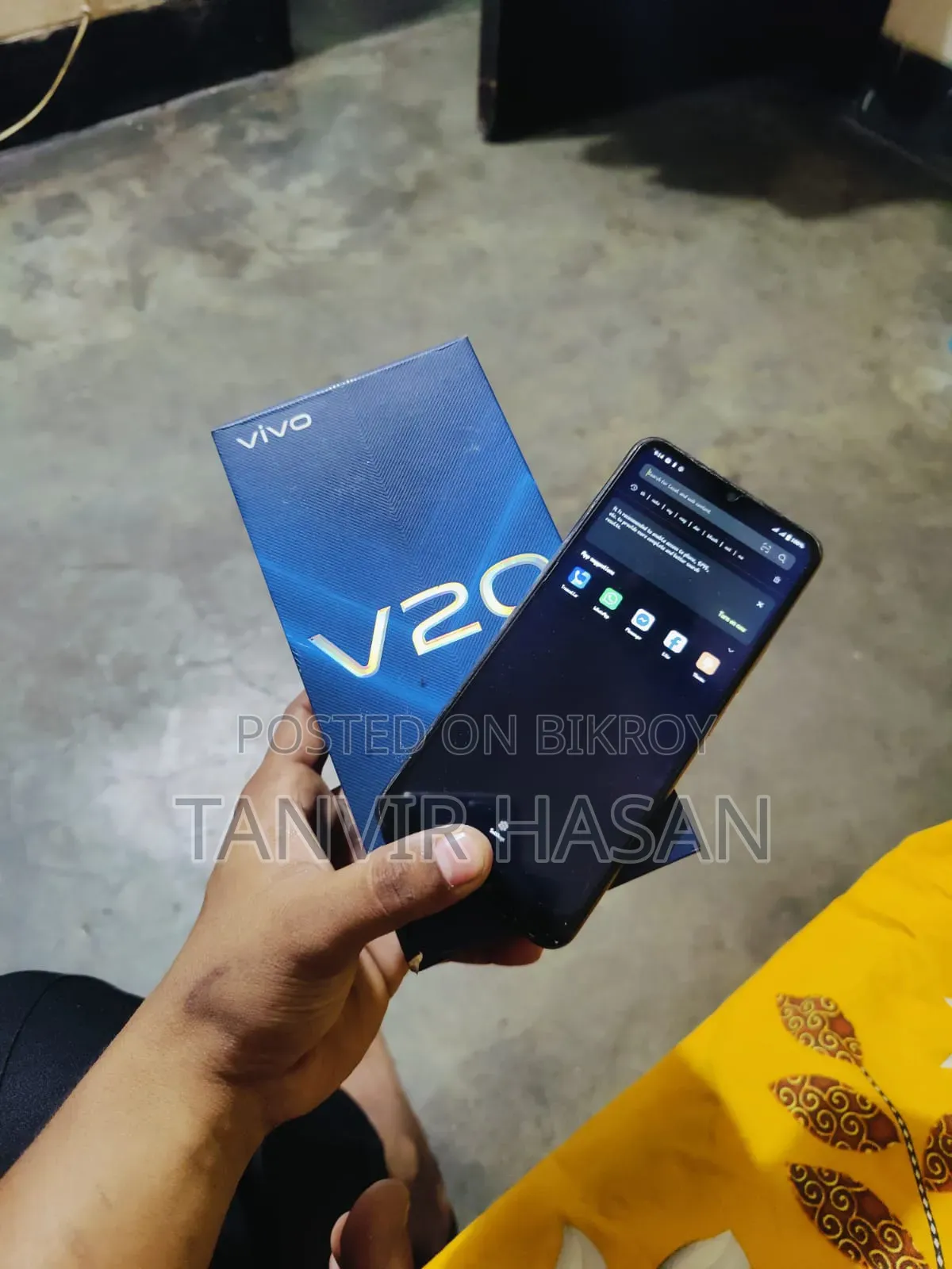 Vivo V20 128 GB Black