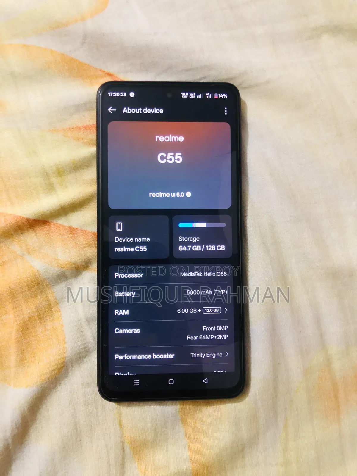 Realme C55 128 GB Black