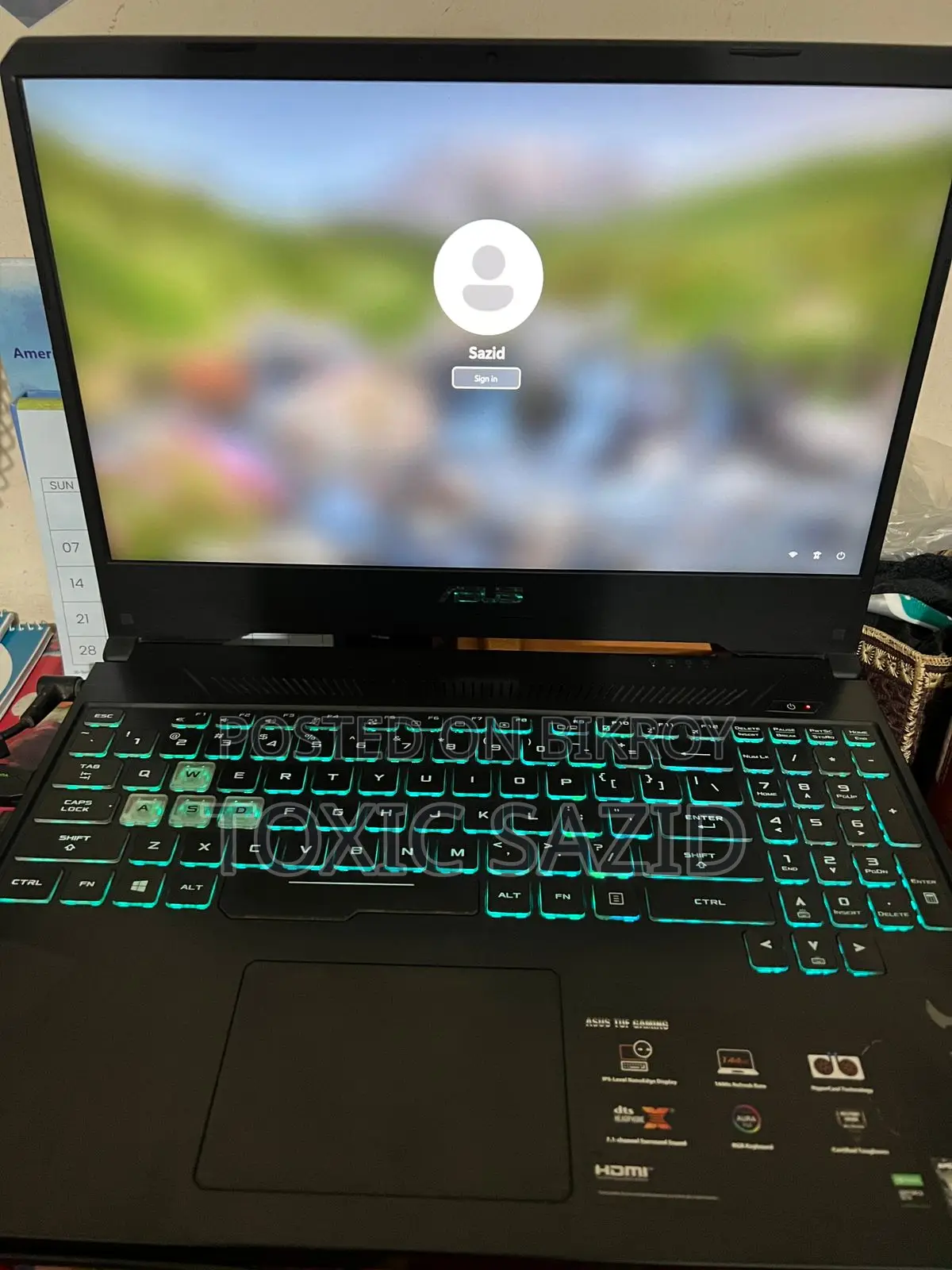 Laptop Asus TUF Gaming A15 16GB AMD Ryzen 7 HDD+SSD 1T