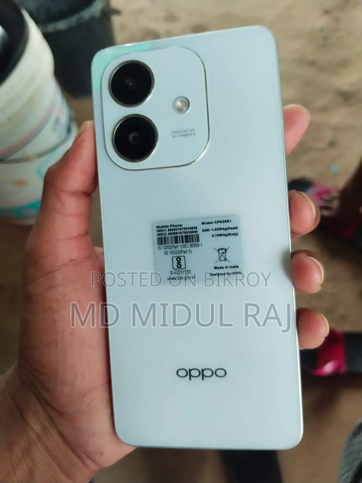 Oppo A3x 64 GB White