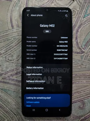 স্যামসাং গ্যালাক্সি এম০২ ৩২ জিবি নীল