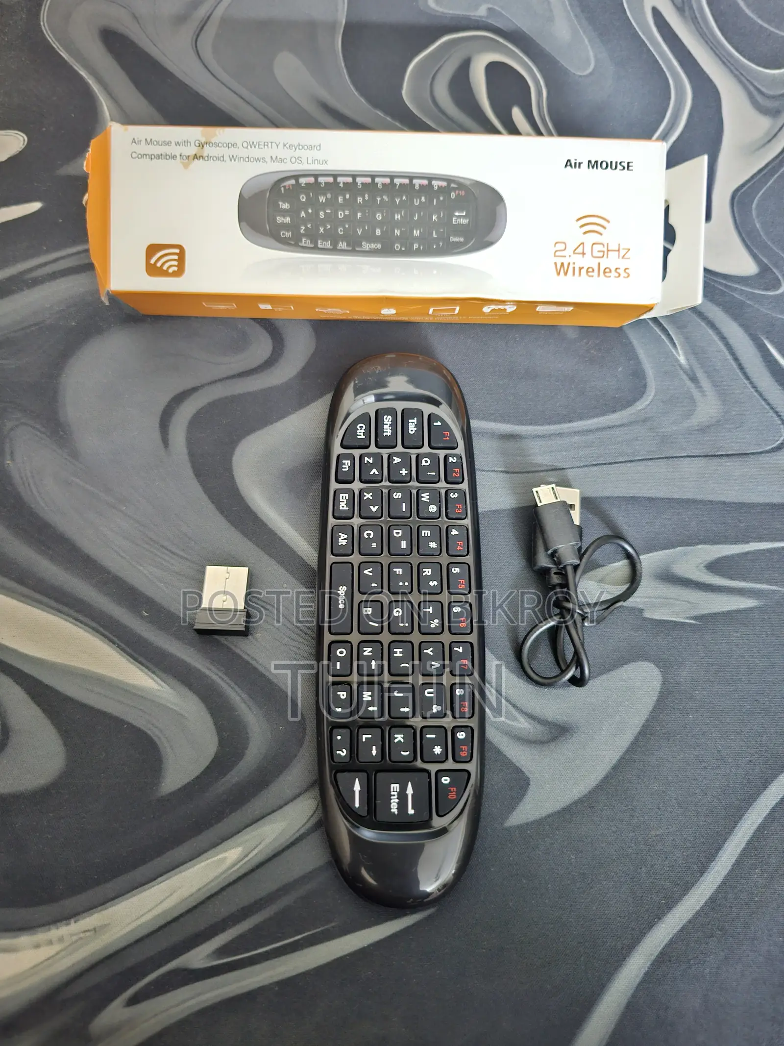 C120 Air Mouse Keyboard + Remote for TV, Computer Etc