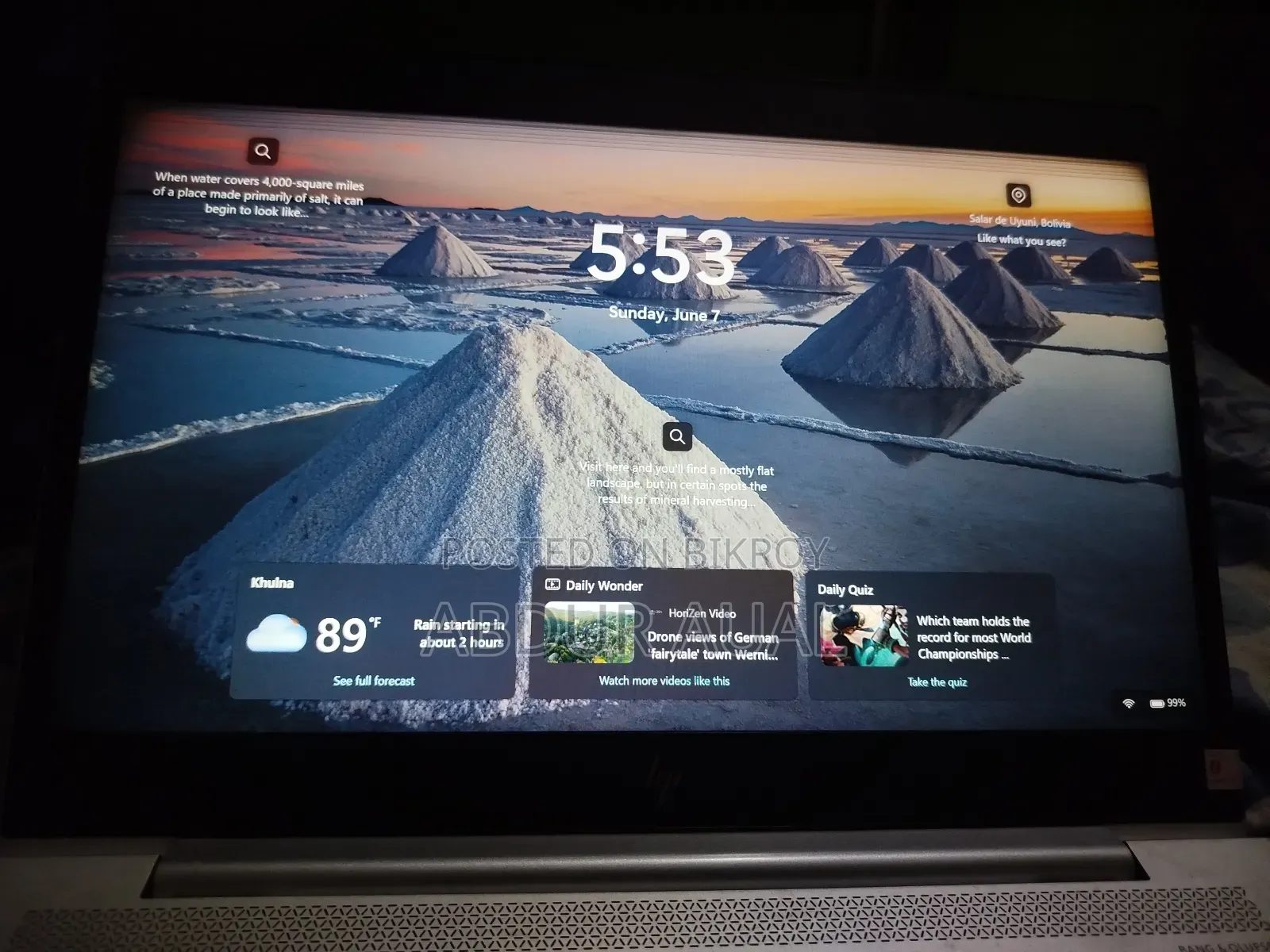 Laptop HP EliteBook 840 G5 8GB Intel Core I5 SSD 256GB