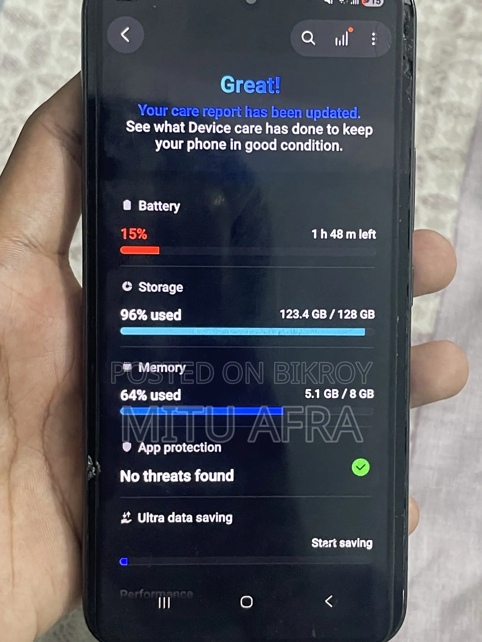 Samsung Galaxy A54 5G 128 GB Black