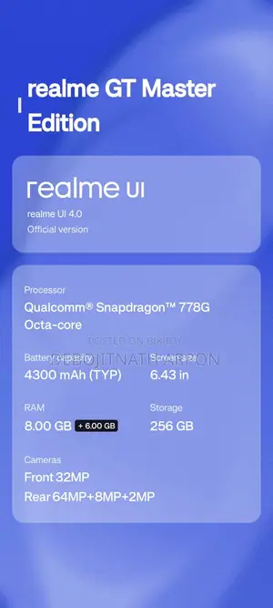 Realme GT Master Edition 256 GB Gray