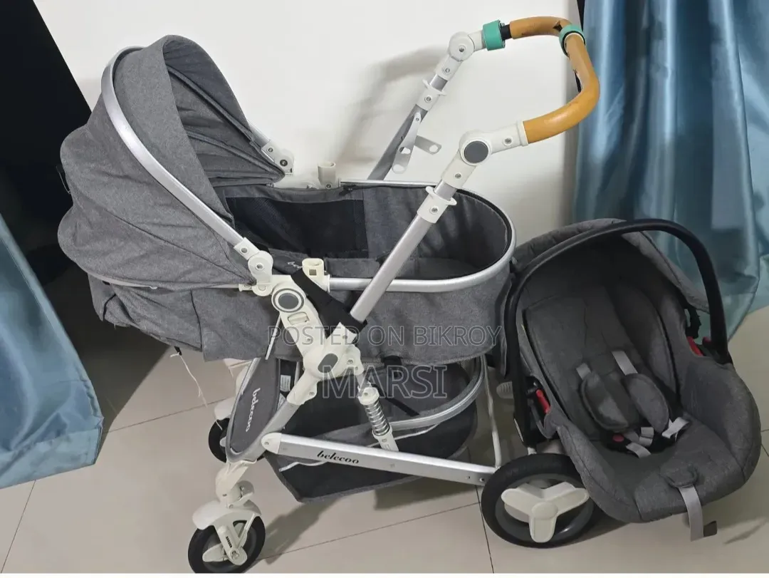 Original Belecoo Baby Stroller + Car Seat 2in 1