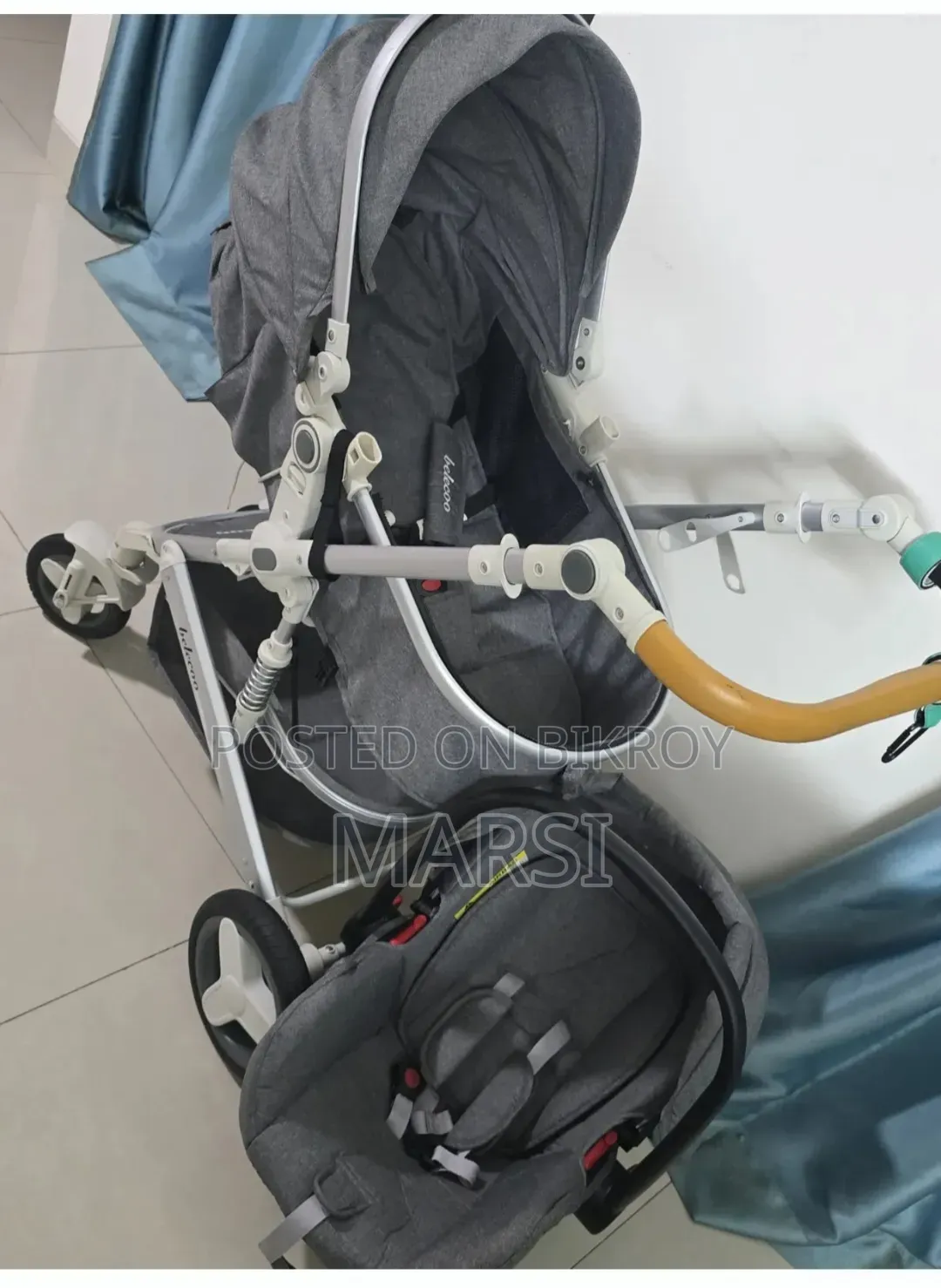 Original Belecoo Baby Stroller + Car Seat 2in 1