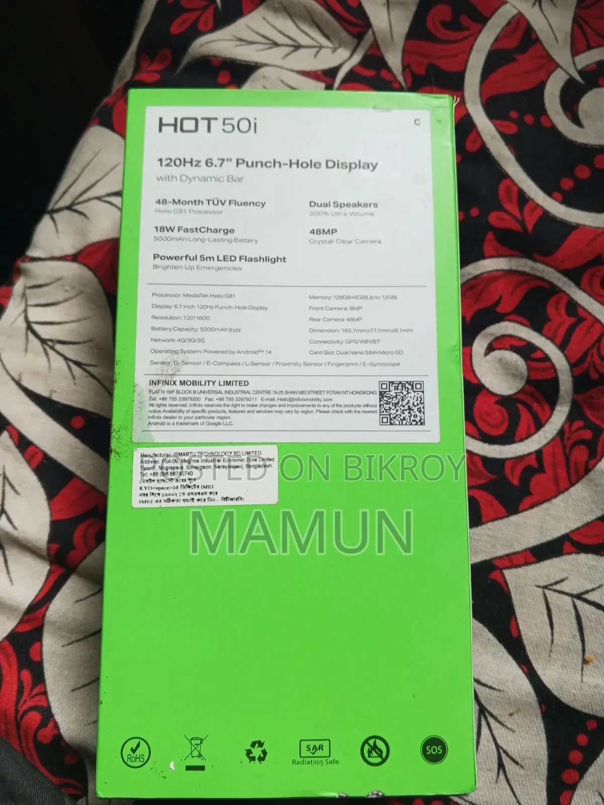 Infinix Hot 50i 128 GB Black