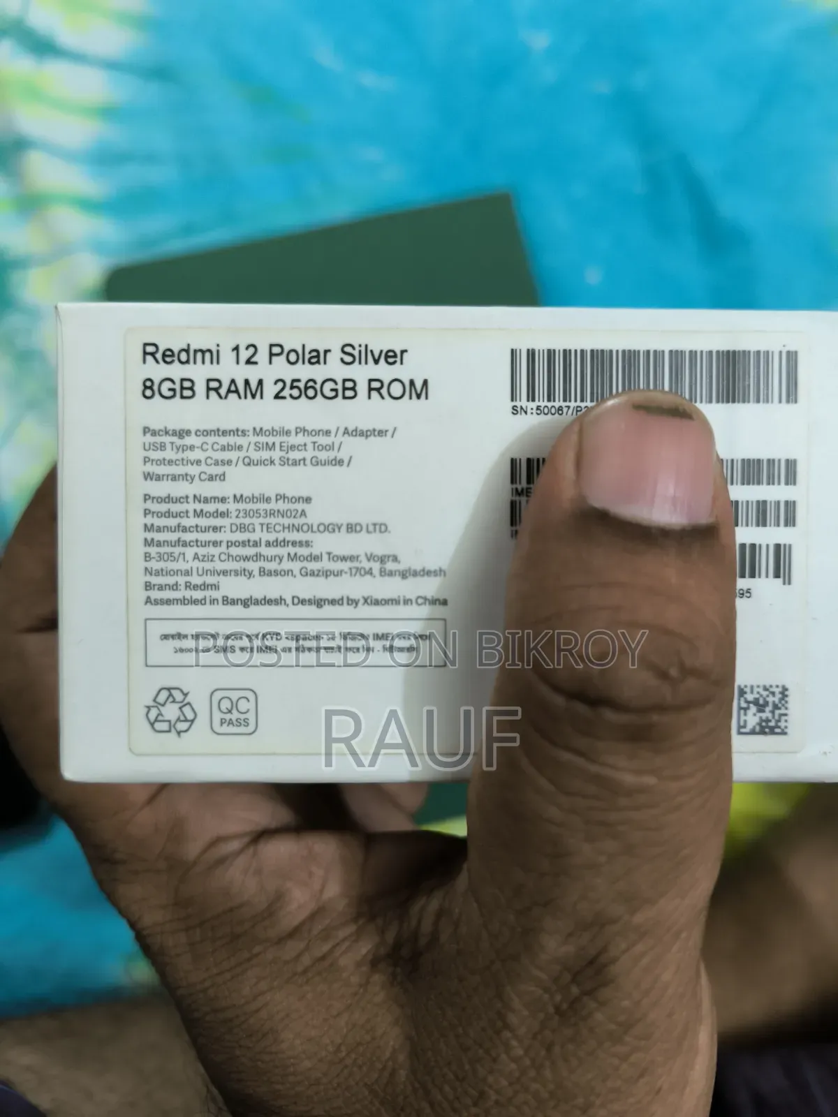 Xiaomi Redmi 12 256 GB Silver