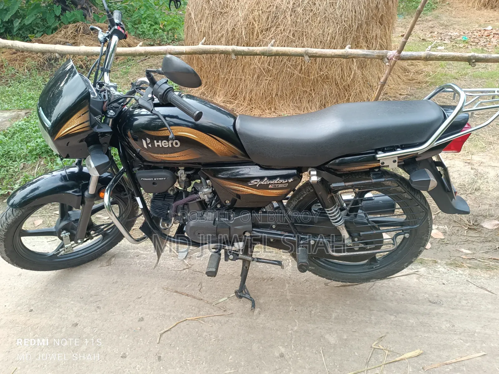 New Hero Splendor Plus Xtec 2024 Black