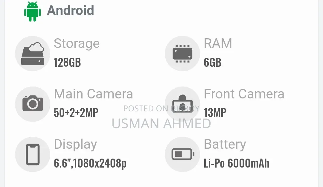 Samsung Galaxy M14 128 GB Blue