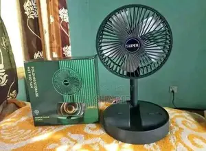 Folding Rechargeable Desk Fan, 3 Speeds Adjustable Height Table Fan
