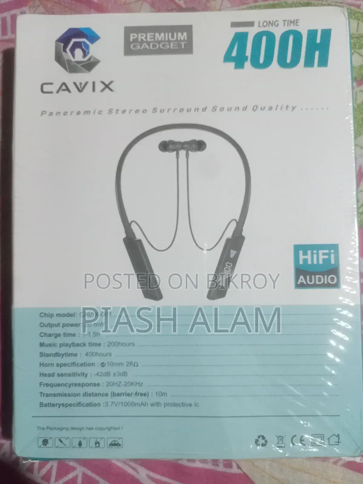 Cavix-001 400hours Headphone