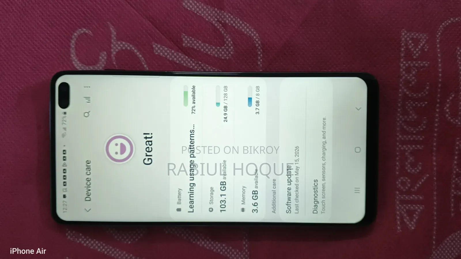 Samsung Galaxy S10 Plus 128 GB Green